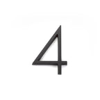 Emtek - 7" Modern # 4 House Number - Flat Black