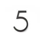 Emtek - 7" Modern # 5 House Number - Flat Black