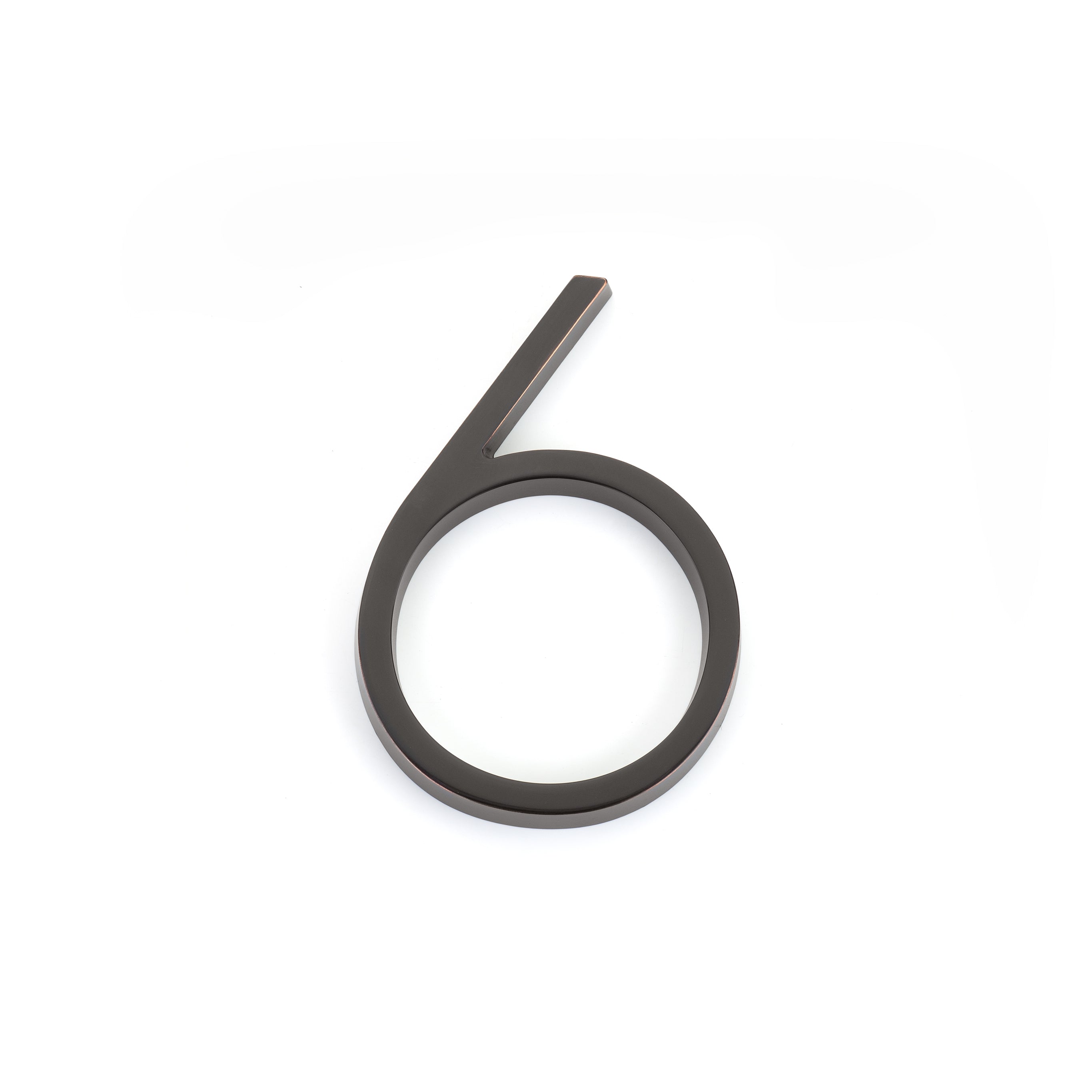 Emtek 2836US10B 7" Modern # 6 House Number Oil Rubbed Bronze Finish