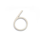 Emtek - 7" Modern # 6 House Number - Satin Nickel
