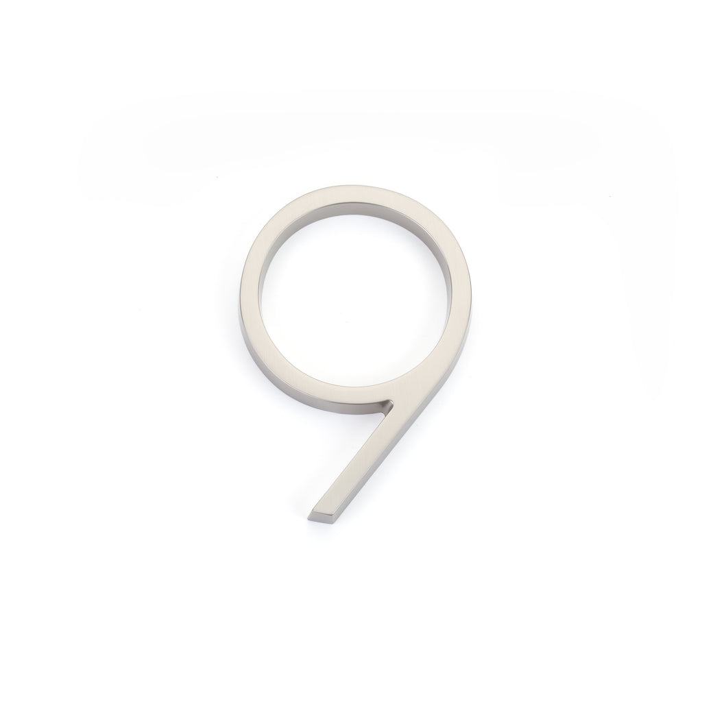 Emtek - 7" Modern # 9 House Number - Satin Nickel
