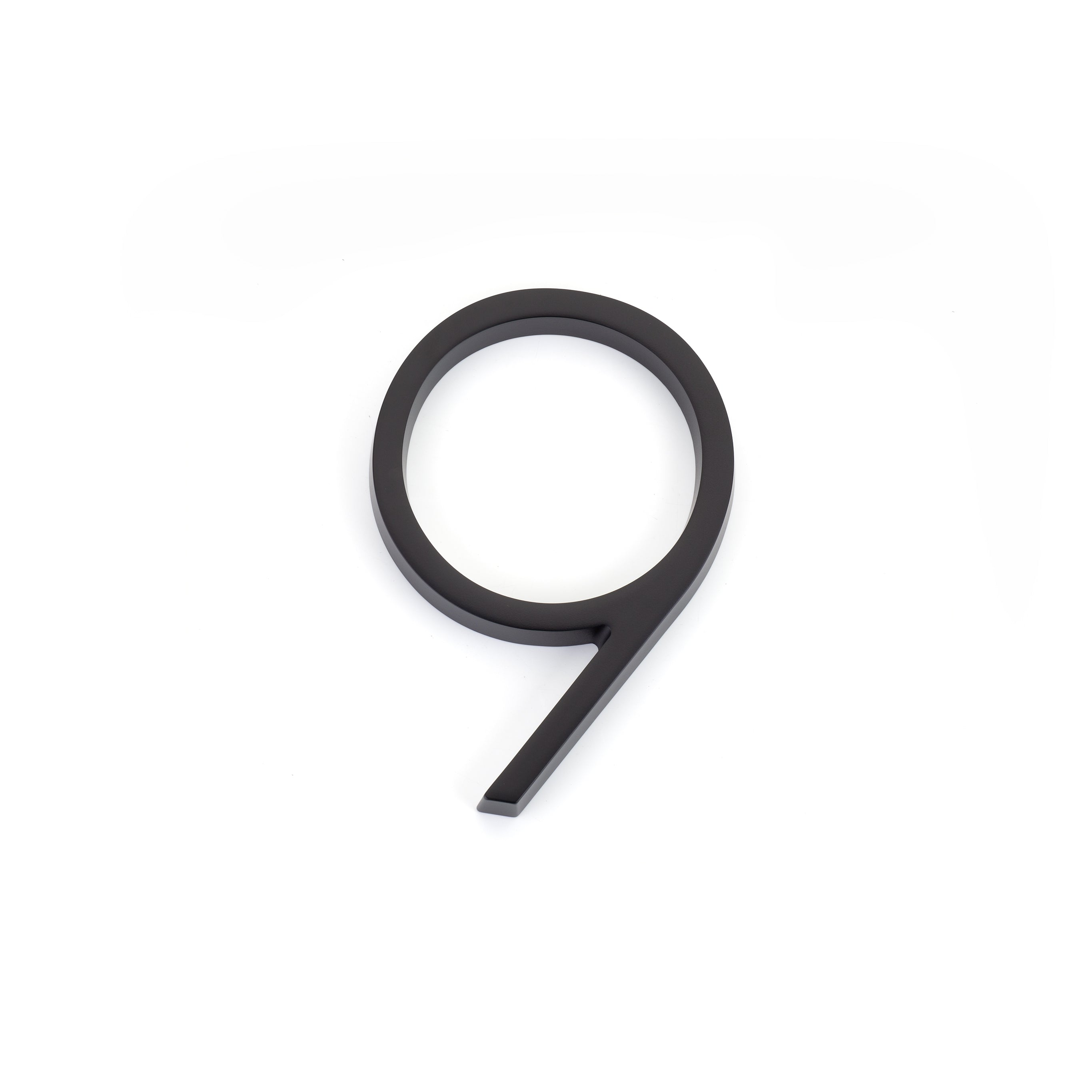 Emtek 2839US19 7" Modern # 9 House Number Flat Black Finish
