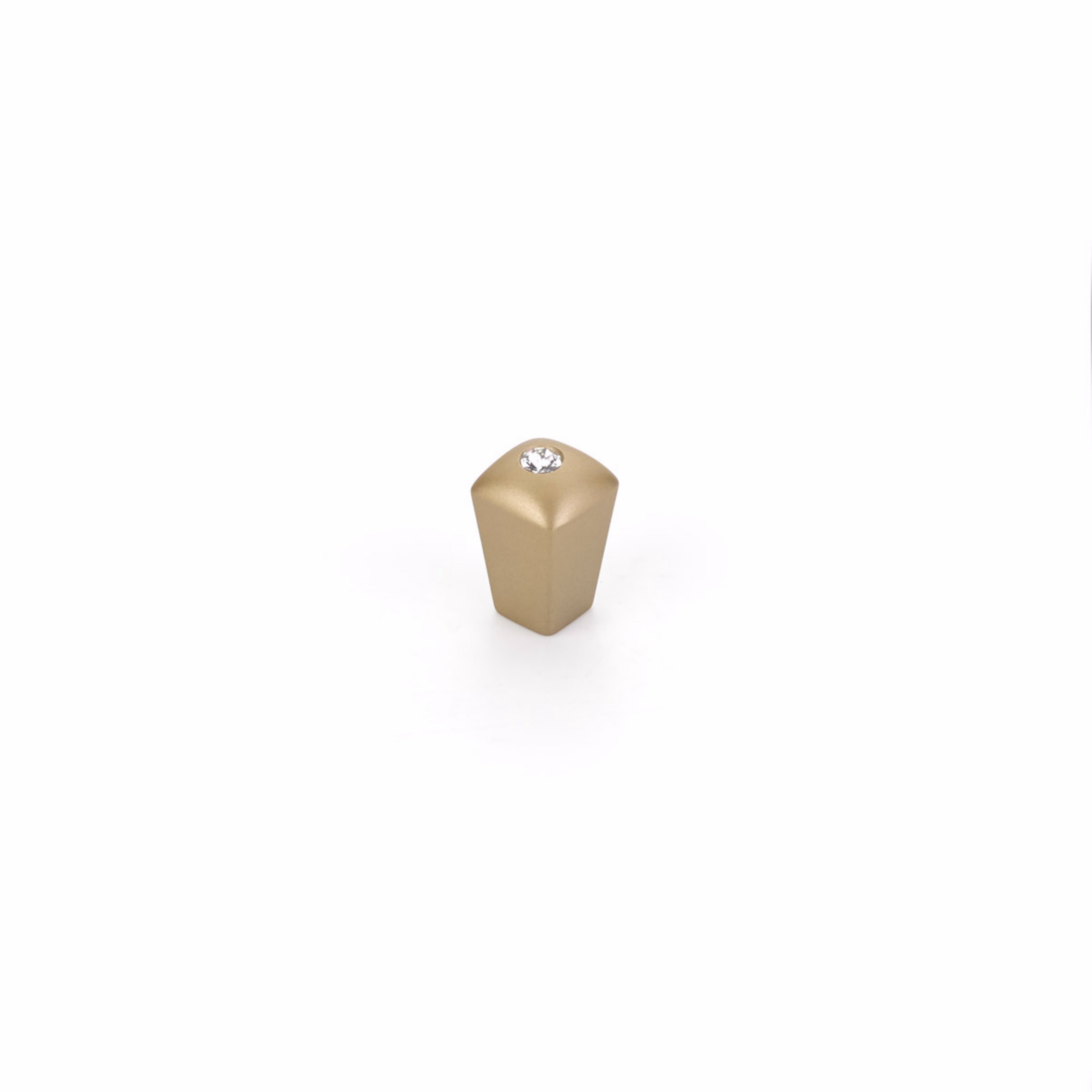 Schaub 299-SSB 1/2" Skyevale Crystal Cabinet Knob Signature Satin Brass Finish Main image