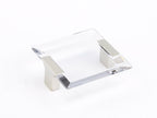 Schaub 315 Positano Cabinet Pull - Satin Nickel / Clear