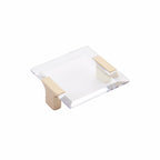 Schaub 315 Positano Cabinet Pull - Signature Satin Brass / Clear