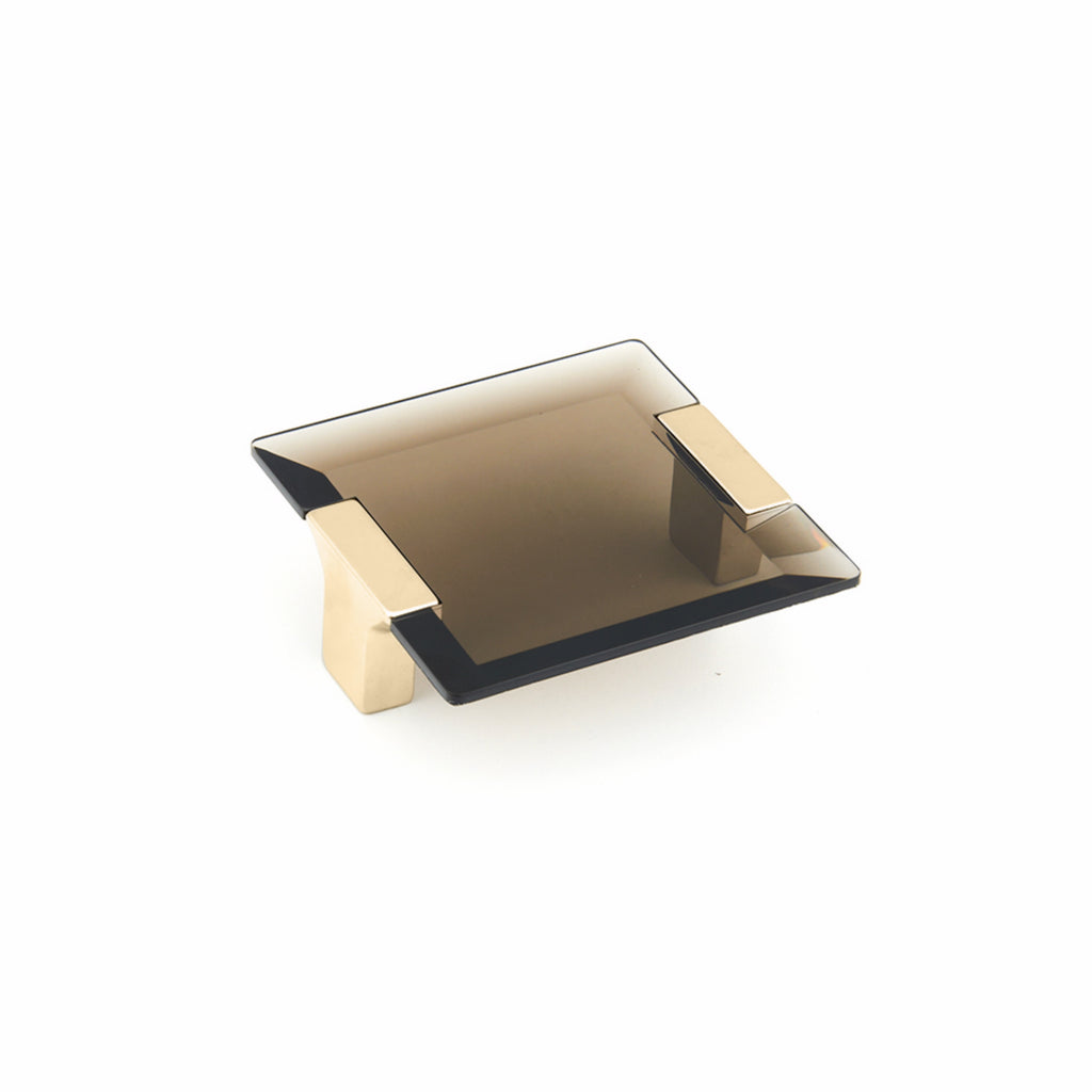 Schaub 315 Positano Cabinet Pull - Signature Satin Brass / Smoke