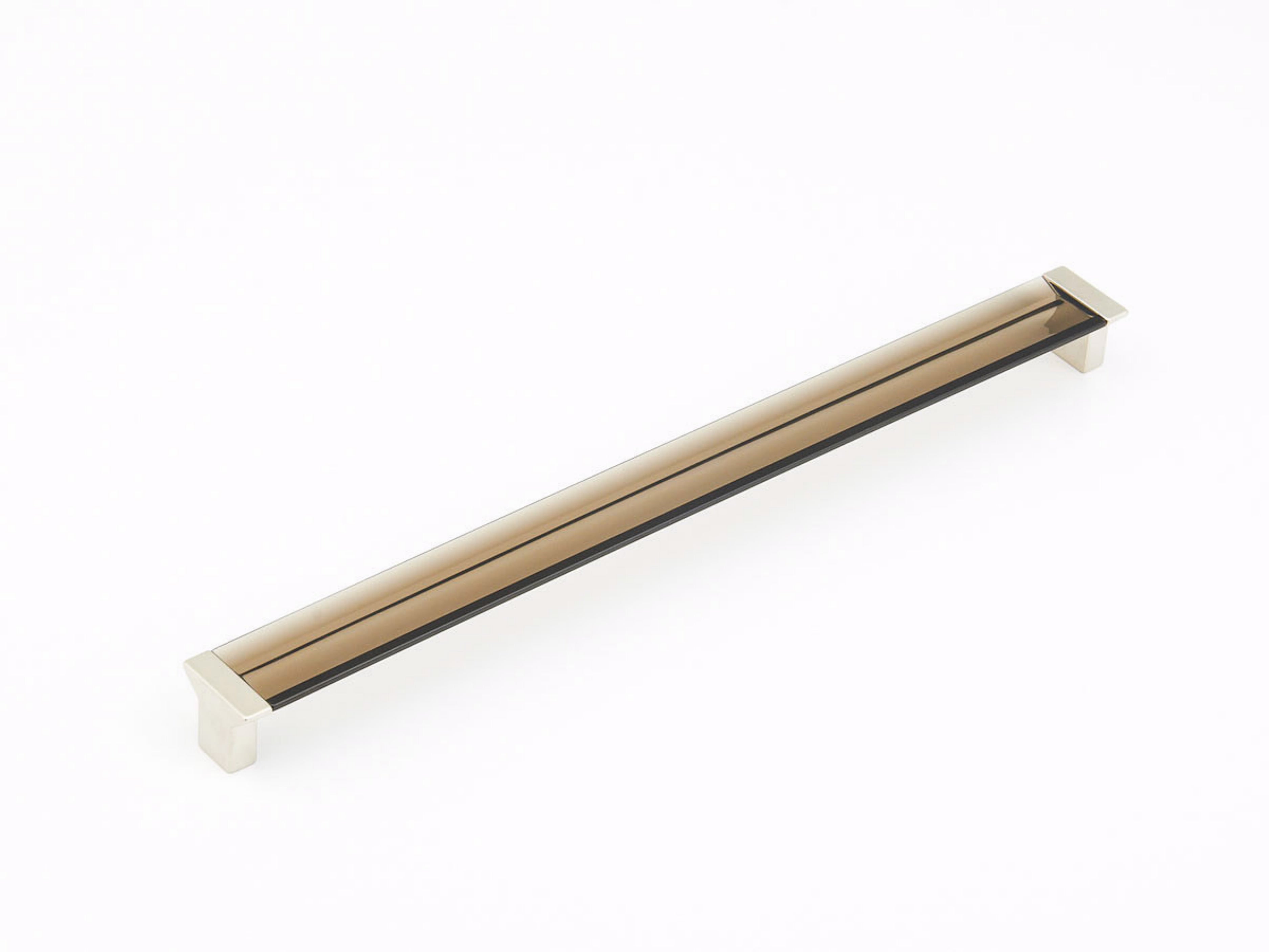 Schaub 318-15-SM 12-5/8" Center to Center Positano Smoke Cabinet Pull Satin Nickel Finish