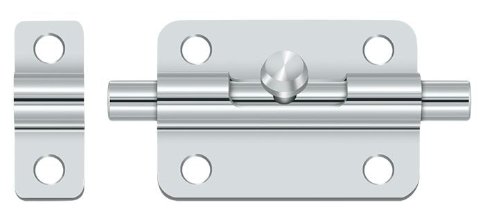 Deltana - 3" Barrel Bolt - Bright Chrome