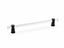 Schaub 408-MB 8" Center to Center Lumiere Acrylic Cabinet Pull Matte Black Finish