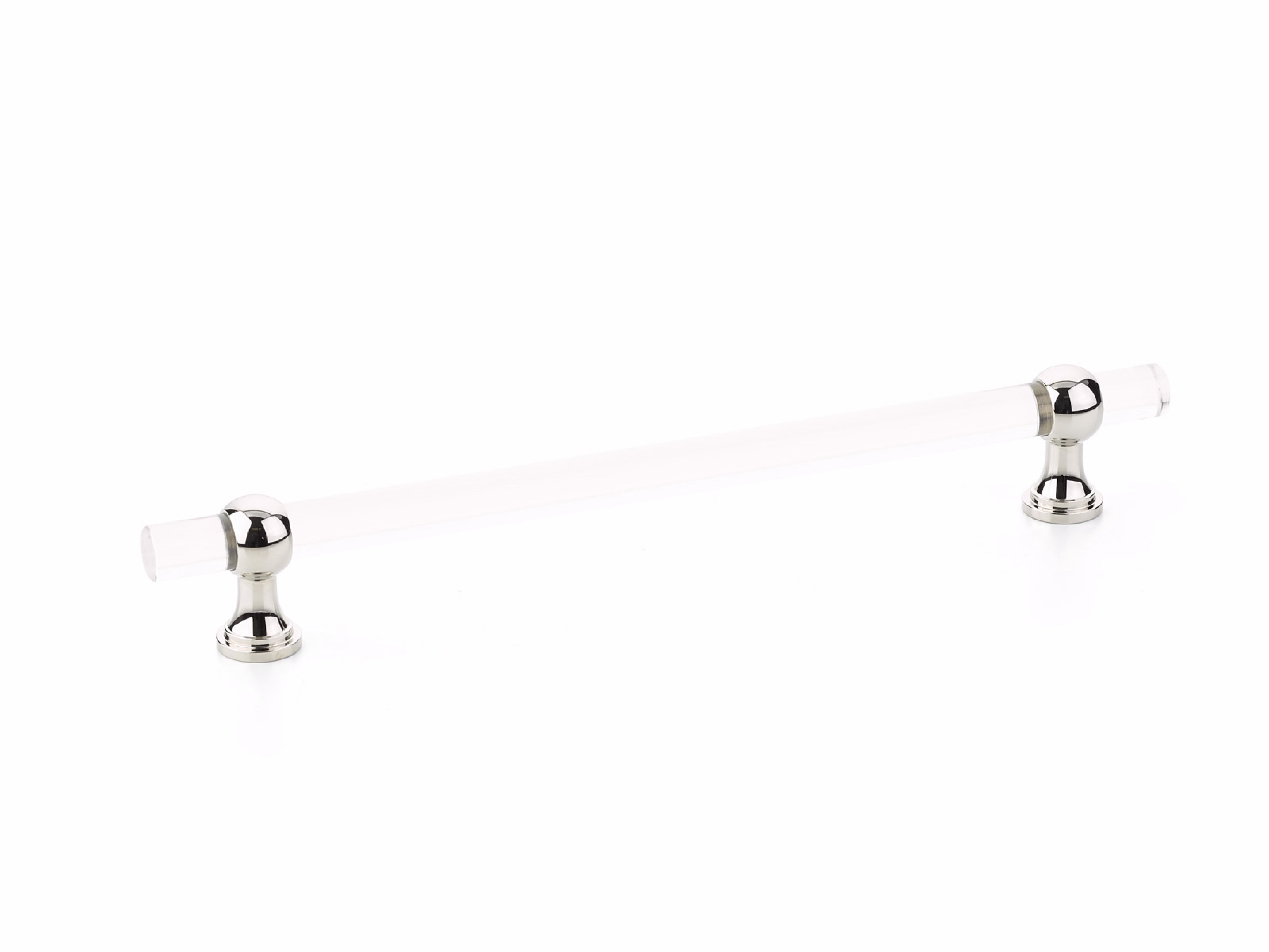 Schaub 418-PN 8" Center to Center Lumiere Transitional Cabinet Pull Polished Nickel Finish Main image