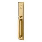 Emtek - Milano Lever Right Hand 2-3/8" and 2-3/4" Backset Single Cylinder Melrose Tubular Handleset - French Antique Brass