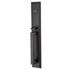 Emtek - Providence Knob 2-3/8" and 2-3/4" Backset Single Cylinder Melrose Tubular Handleset - Flat Black