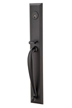 Emtek - Providence Knob 2-3/8" and 2-3/4" Backset Single Cylinder Jefferson Tubular Handleset - Flat Black