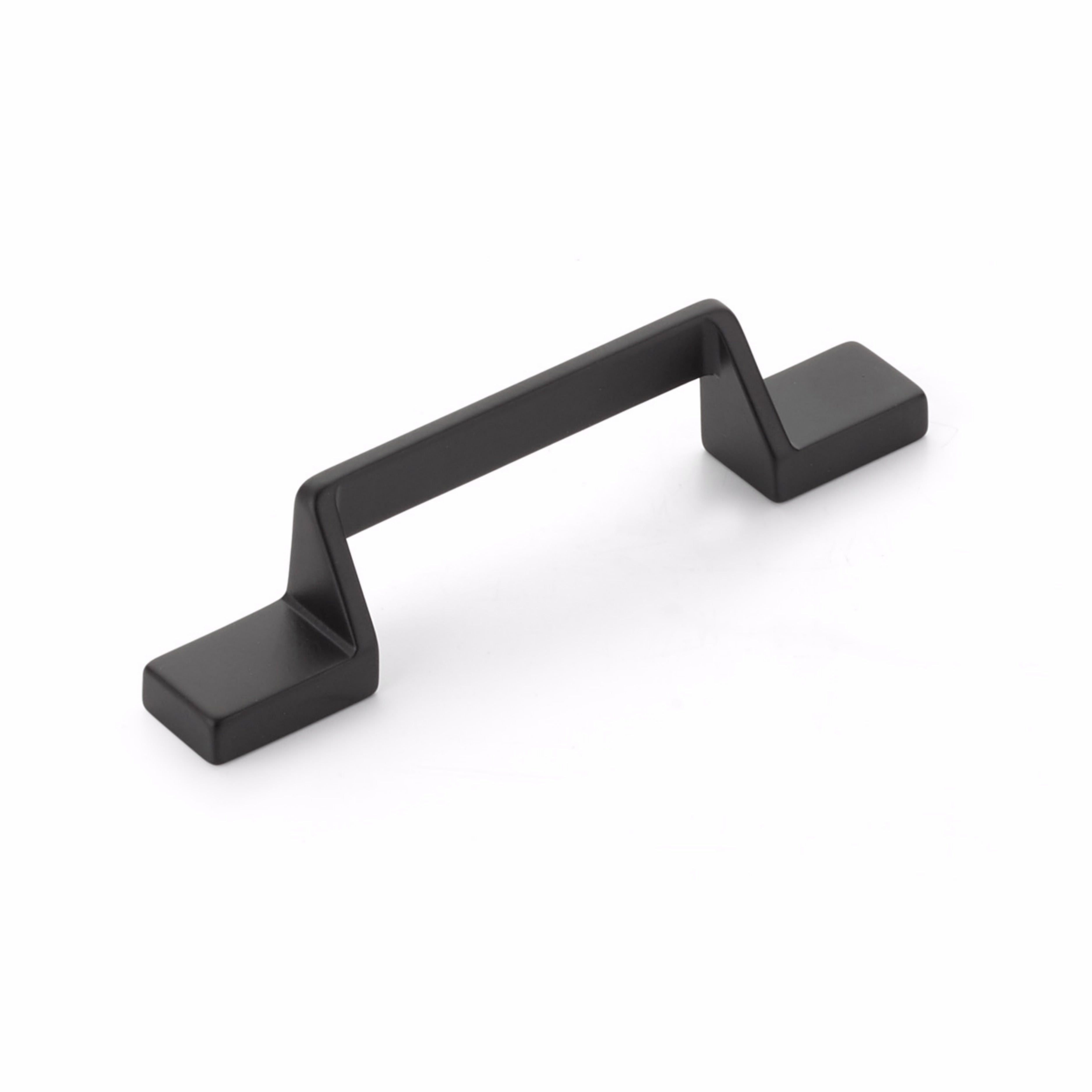 Schaub 454-MB 3-3/4" Center to Center San Marco Cabinet Pull Matte Black Finish Main image