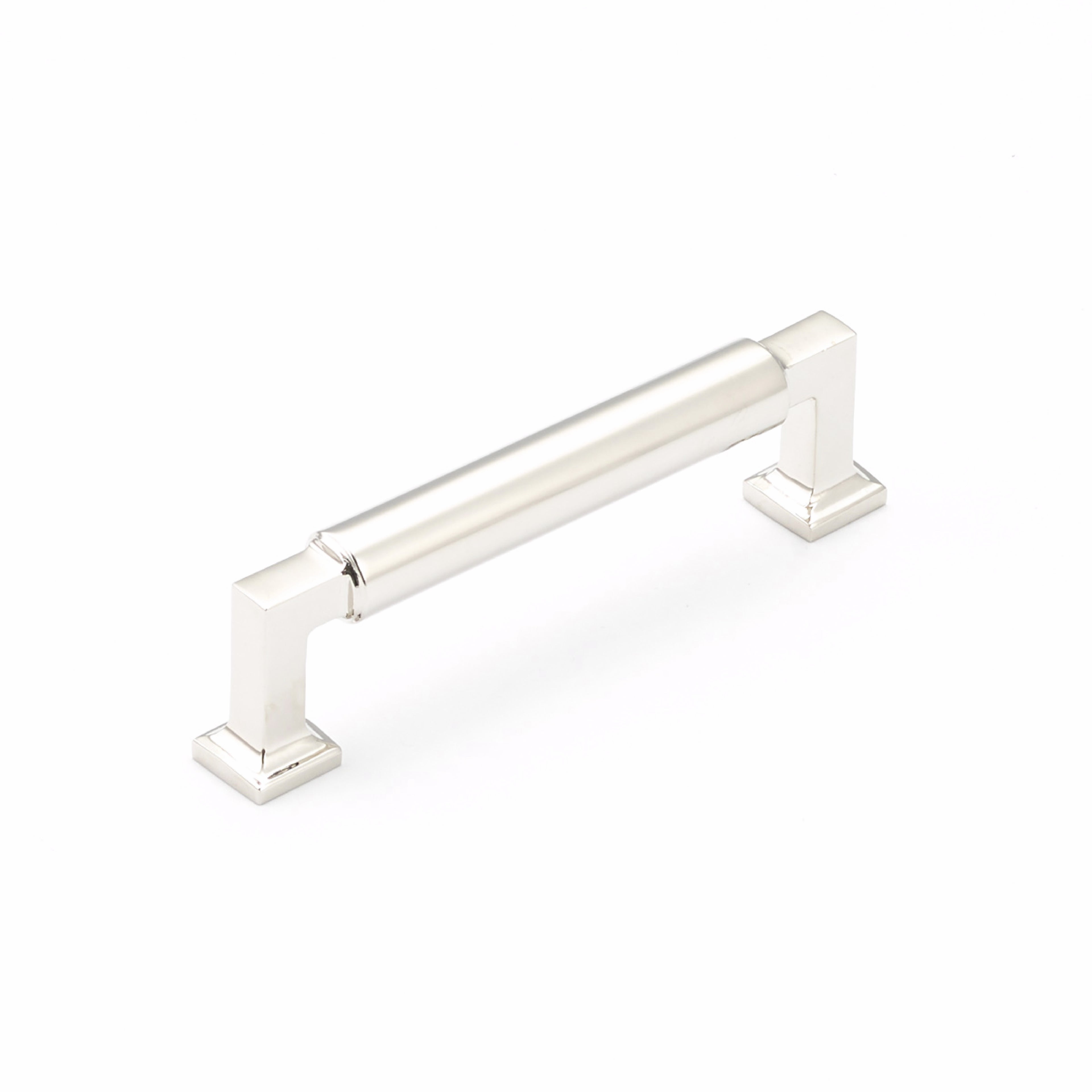 Schaub 474-PN 4" Center to Center Haniburton Cabinet Pull Polished Nickel Finish
