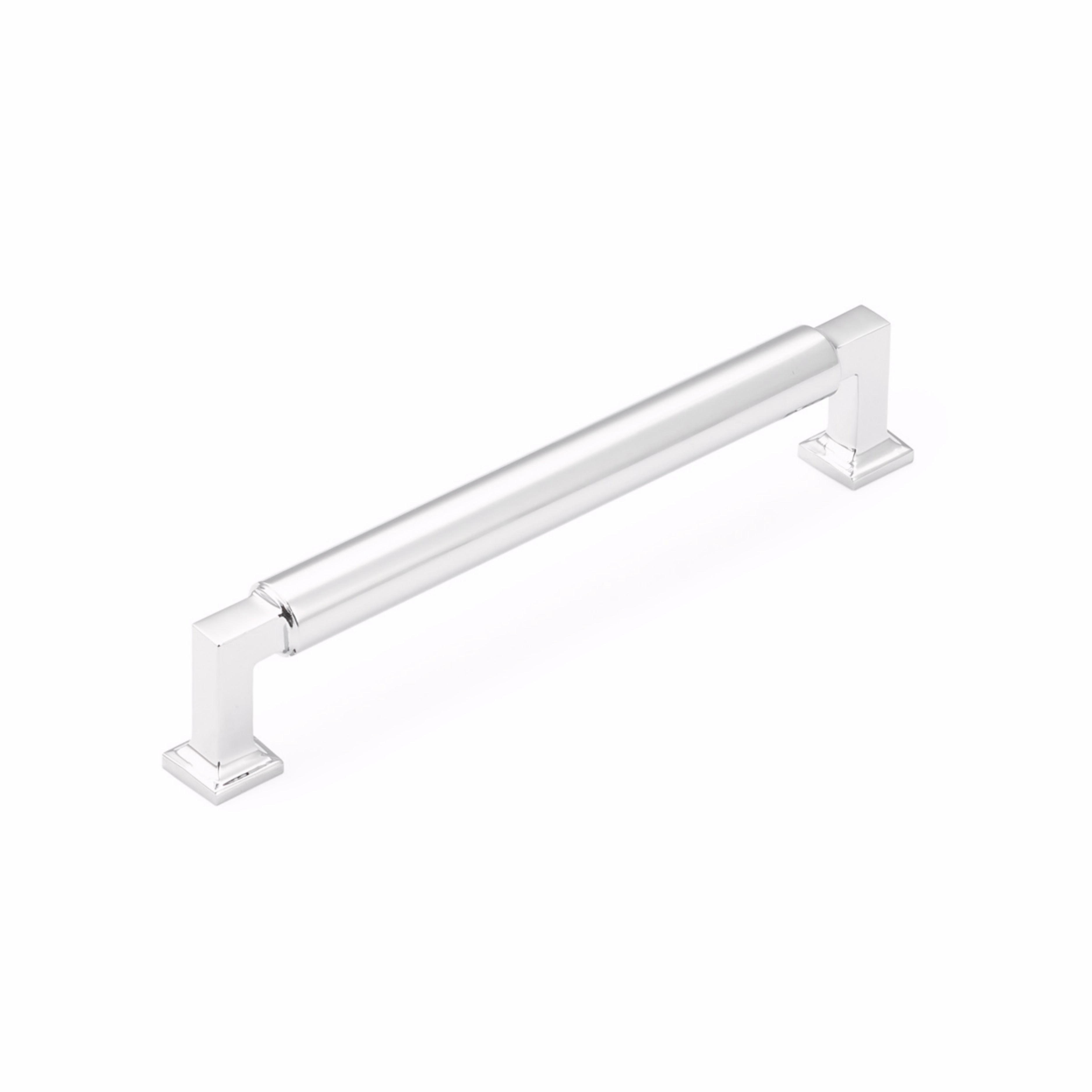 Schaub 476-26 6" Center to Center Haniburton Cabinet Pull Polished Chrome Finish Main image