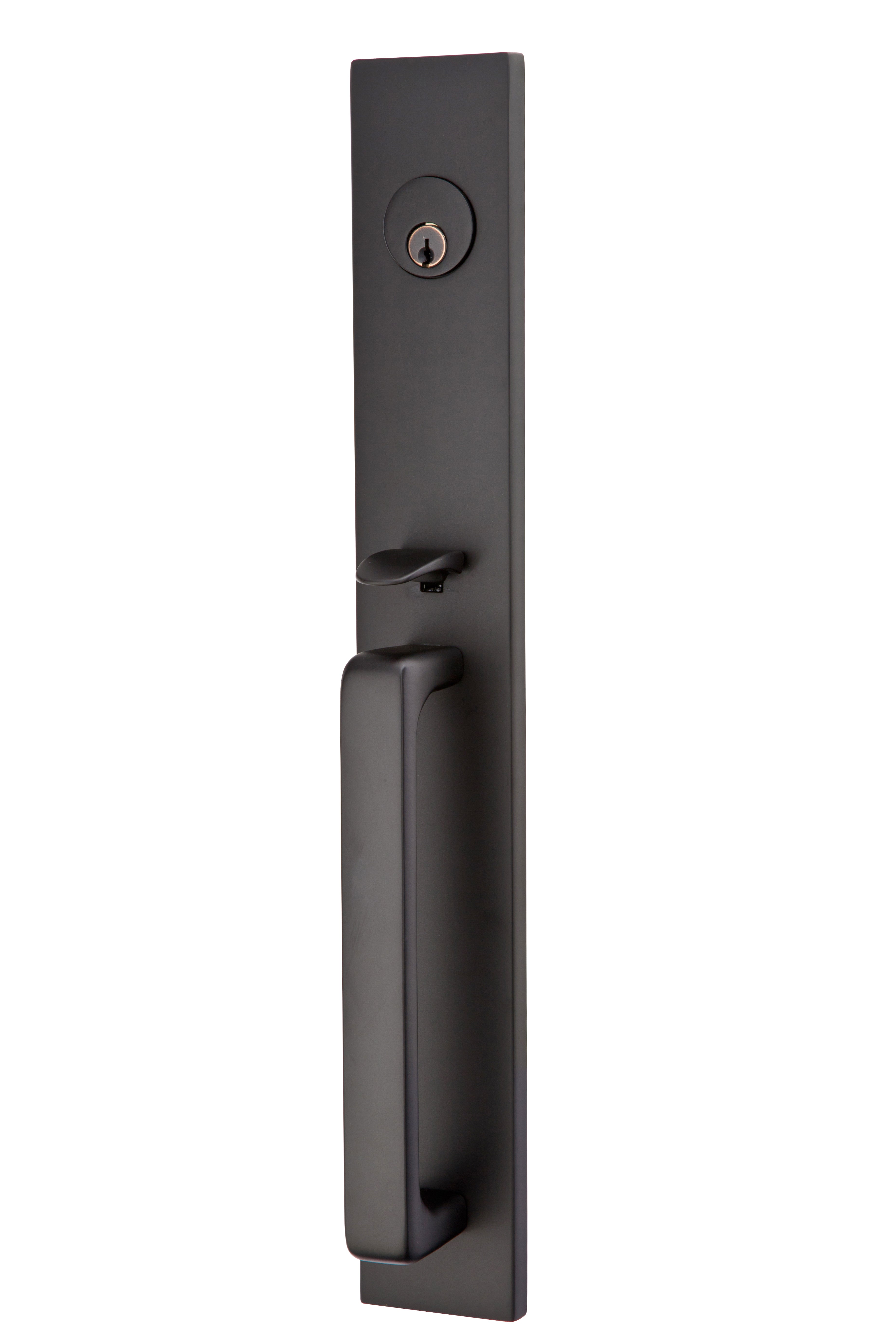 Emtek - Helios Lever 2-3/8" and 2-3/4" Backset Single Cylinder Lausanne Tubular Handleset Secondary image
