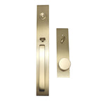 Emtek - Round Knob 2-3/8" and 2-3/4" Backset Single Cylinder Lausanne Tubular Handleset - Satin Brass