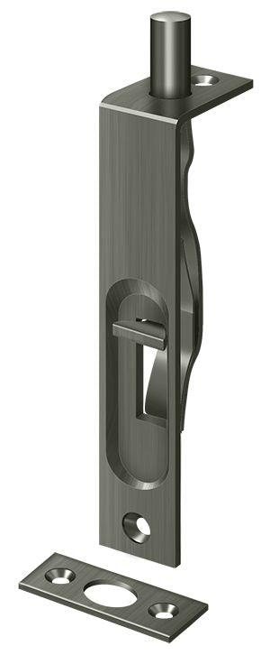 Deltana - 4" Flush Bolt; Heavy Duty - Antique Nickel