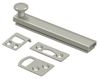 Deltana - 4" Surface Bolt; Concealed Screw; Heavy Duty - Satin Nickel
