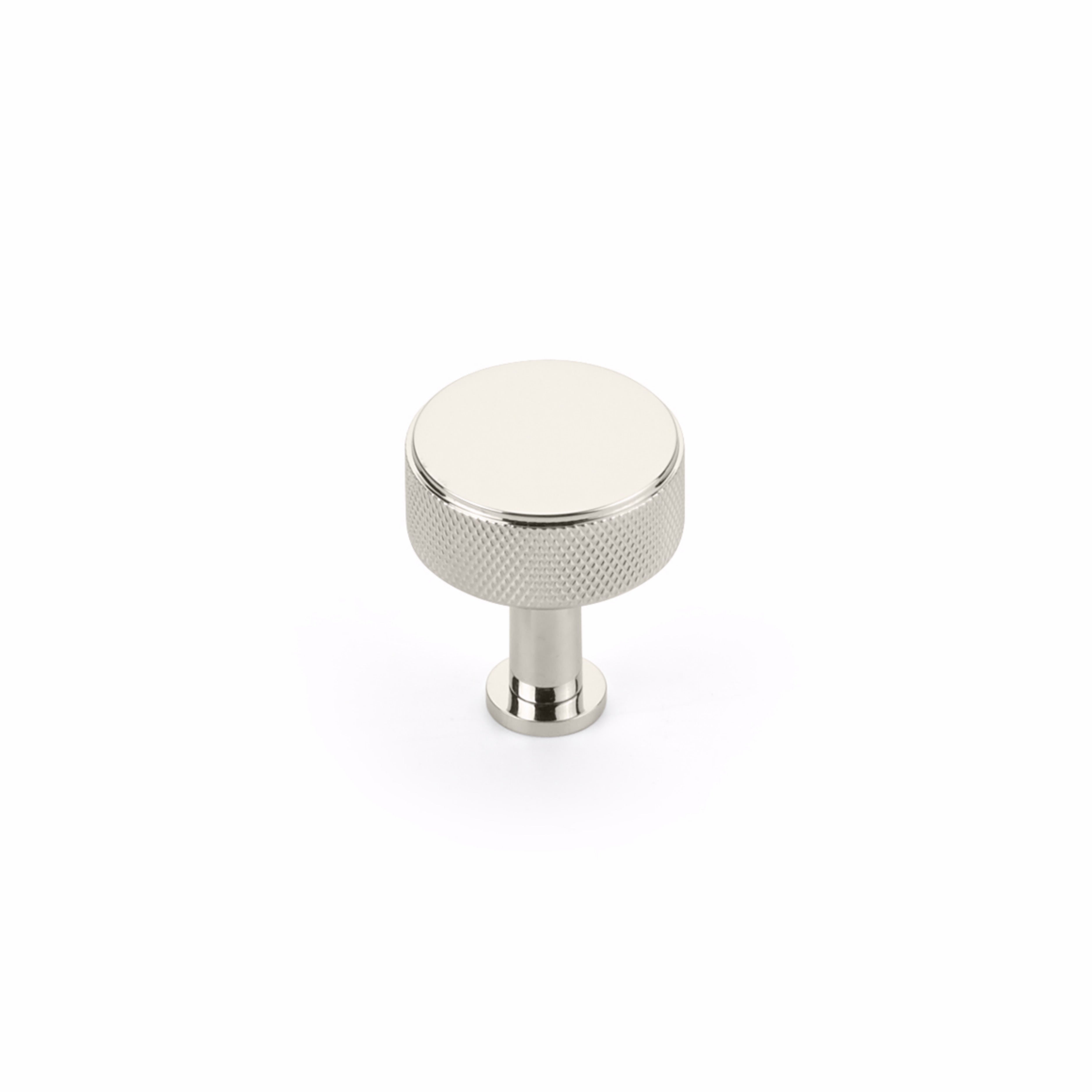 Schaub 5002-PN 1-1/4" Center to Center Pub House Knurled Cabinet Knob Polished Nickel Finish