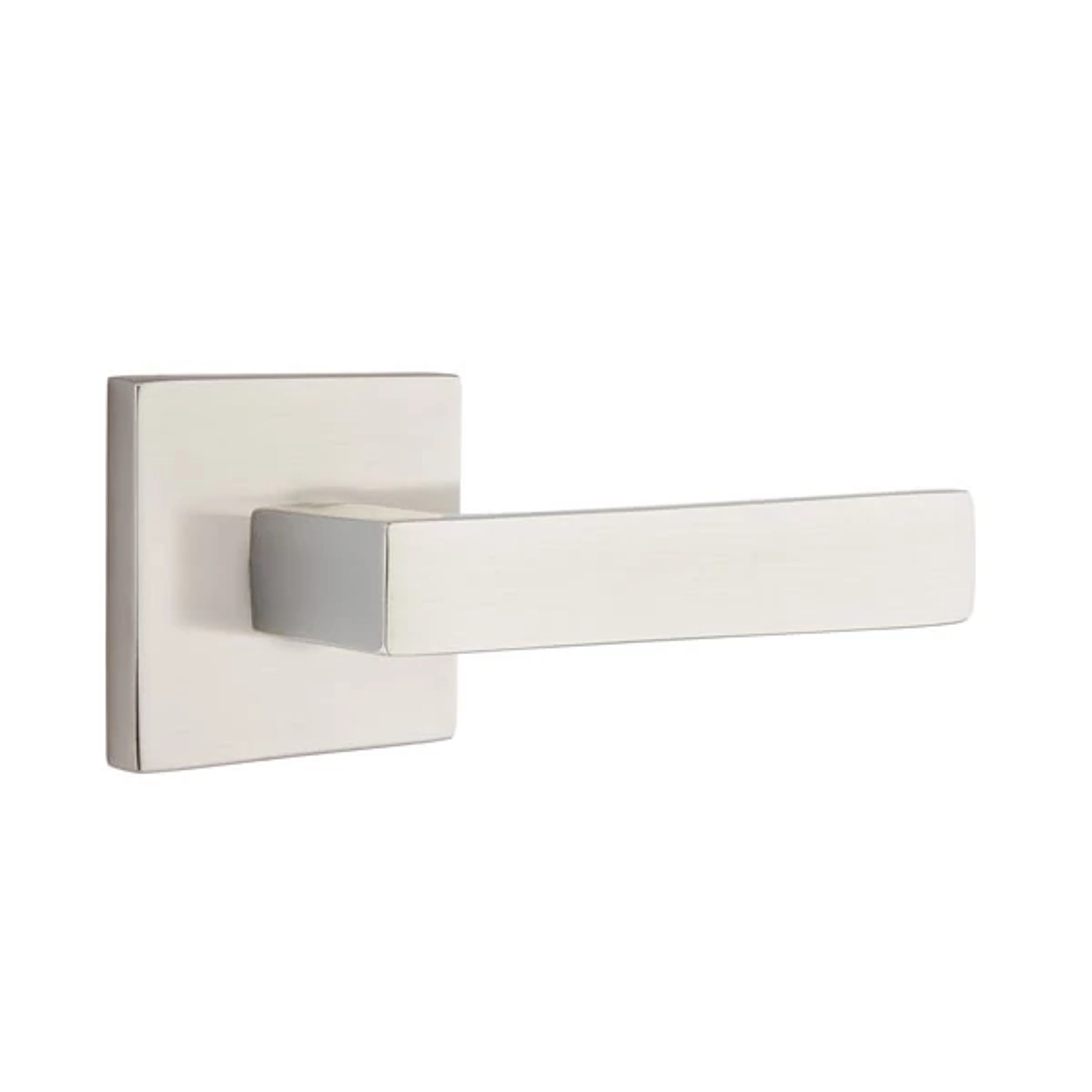 Emtek - Dumont Lever 2-3/8" Backset Privacy with Square Rose with CF Mechanism for 1-3/8" to 1-3/4" Door Main image