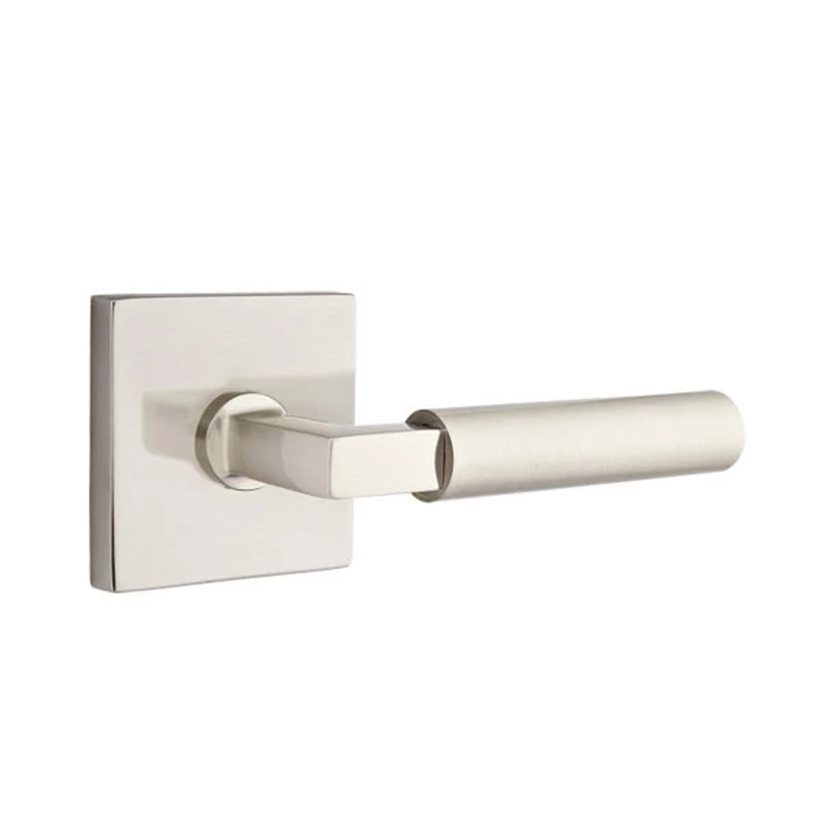 Emtek - Hercules Lever 2-3/8" Backset Passage with Square Rose with CF Mechanism for 1-3/8" to 1-3/4" Door