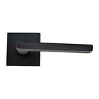 Emtek - Helios Lever Dummy Pair with Square Rose for 1-1/4" to 2" Door - Flat Black