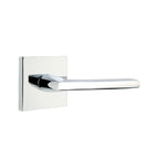 Emtek - Helios Lever Dummy Pair with Square Rose for 1-1/4" to 2" Door - Polished Chrome