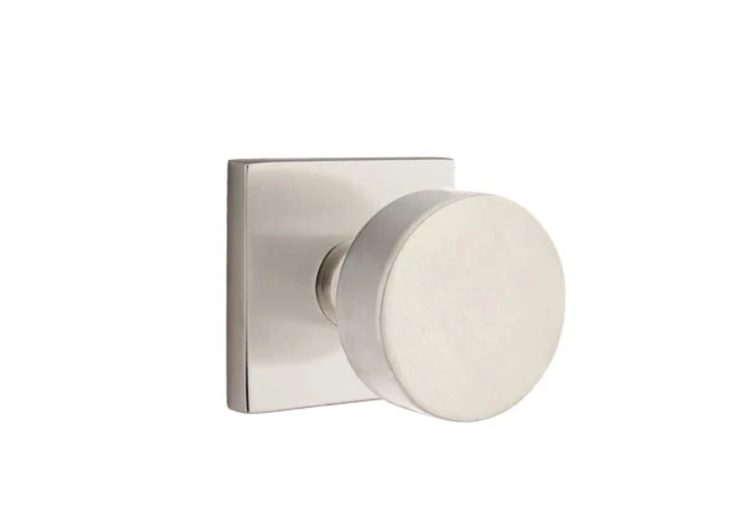Emtek - Round Knob 2-3/8" and 2-3/4" Backset Keyed Entry with Disk Rose for 1-3/8" to 2-1/16" Door Main image
