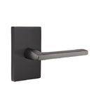 Emtek - Helios Lever Dummy Pair with Modern Rectangular Rose for 1-1/4" to 2" Door - Oil Rubbed Bronze