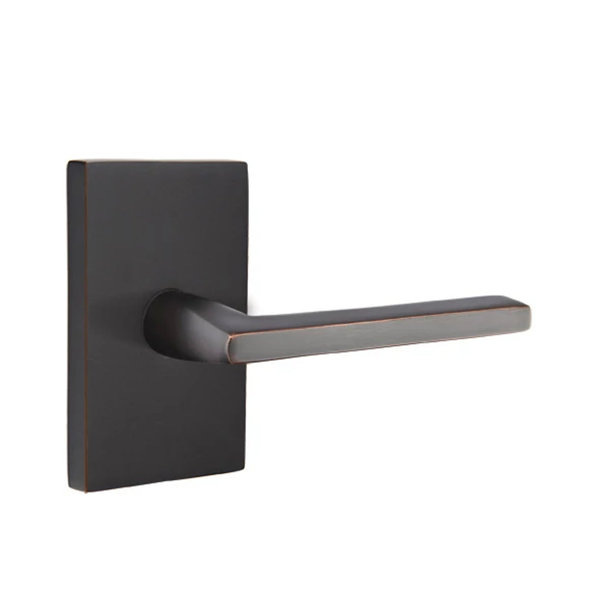 Emtek - Helios Lever 2-3/8" and 2-3/4" Backset Keyed Entry with Disk Rose for 1-3/8" to 2-1/16" Door Main image