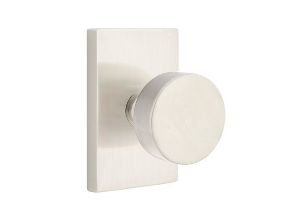 Emtek - Round Knob Dummy Pair with Modern Rectangular Rose for 1-1/4" to 2" Door Secondary image