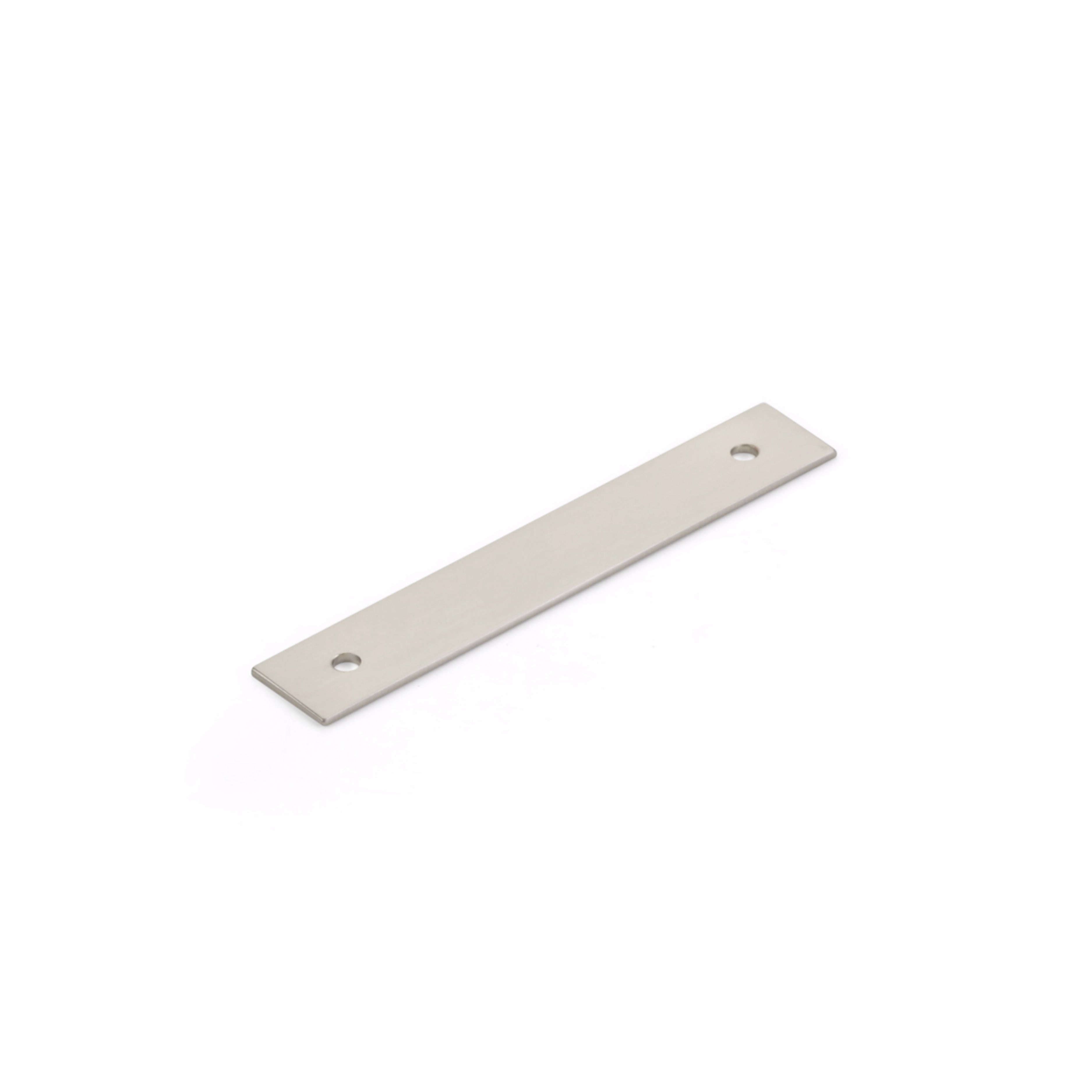 Schaub 5103B-BN 3-1/2" Center to Center Pub House Backplate for Pull Brushed Nickel Finish Main image