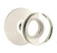Emtek - Modern Disc Glass Knob Dummy Pair with Disk Rose for 1-1/4" to 2" Door