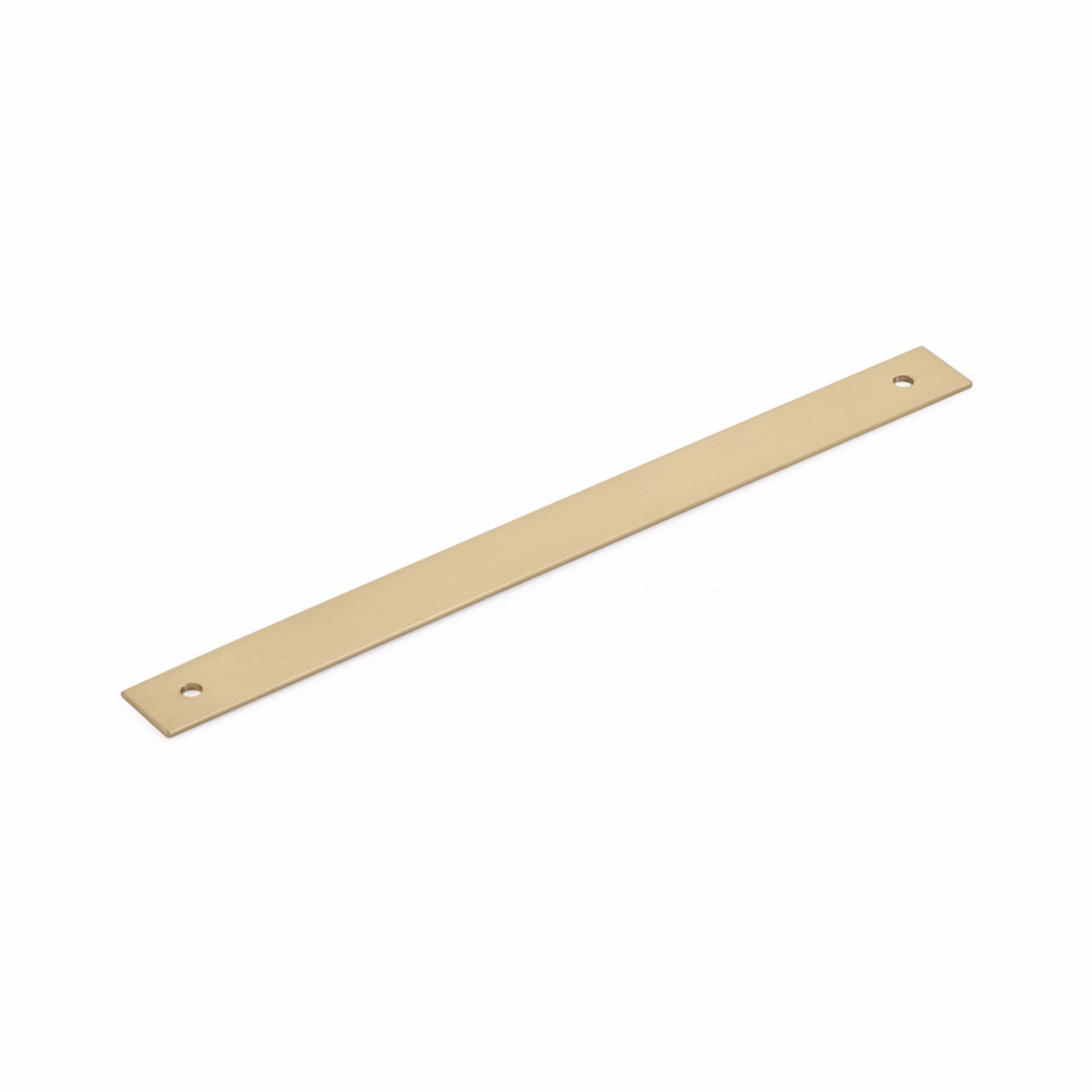 Schaub 5108B-SSB 8" Center to Center Pub House Backplate for Pull Signature Satin Brass Finish Main image