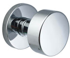 Emtek - Round Knob 2-3/8" Backset Passage with Disk Rose for 1-1/4" to 2" Door - Polished Chrome