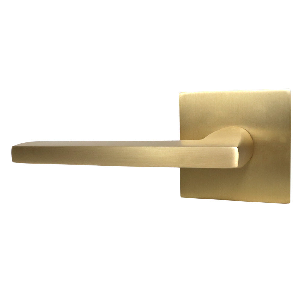 Emtek - Helios Lever 2-3/8" Backset with Radius Latch Strike Passage with Square Rose for 1-1/4" to 2" Door Secondary image