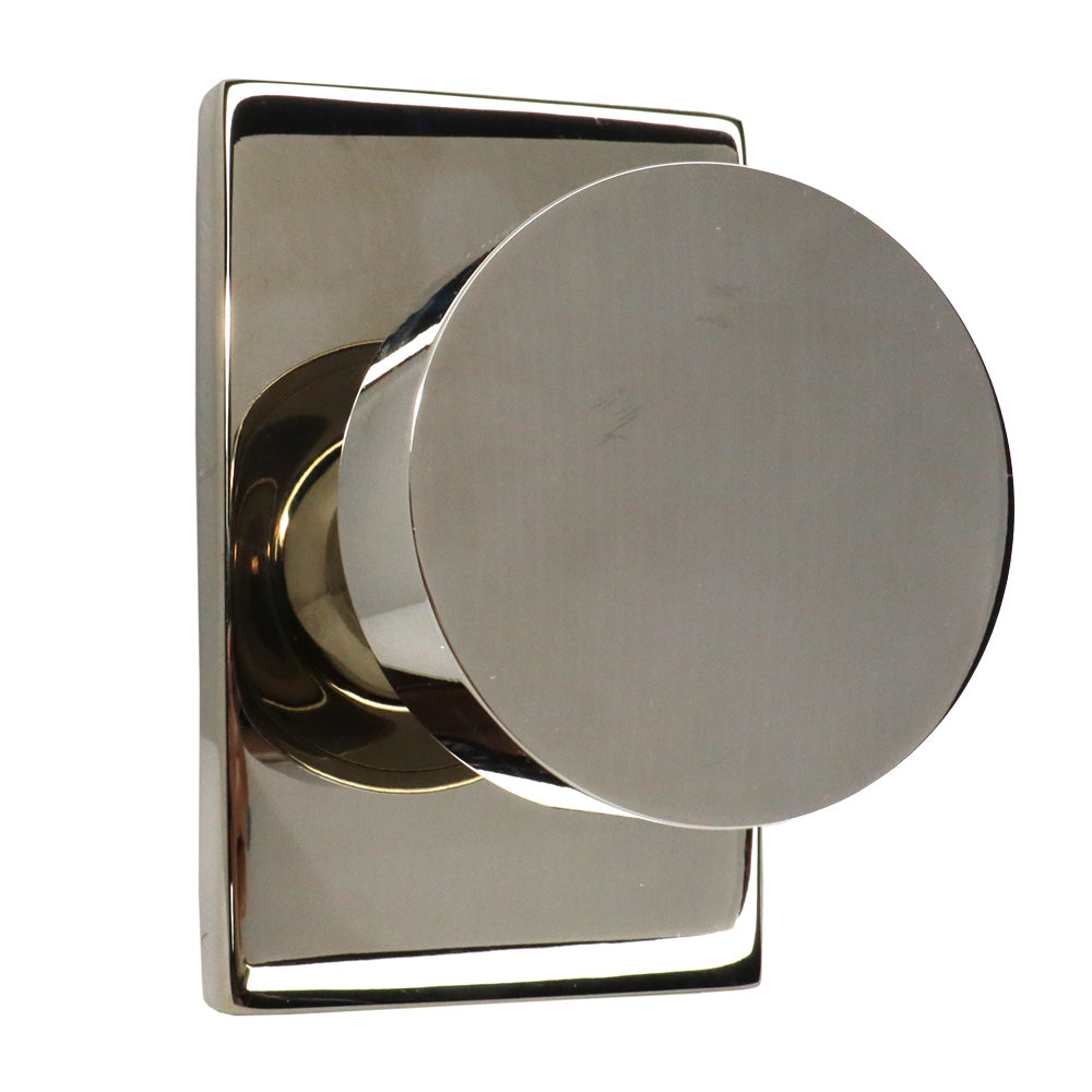 Emtek - Round Knob 2-3/8" Backset Passage with Modern Rectangular Rose for 1-1/4" to 2" Door Secondary image