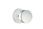 Emtek - Round Knob 2-3/8" Backset Privacy with Disk Rose for 1-1/4" to 2" Door - Polished Chrome