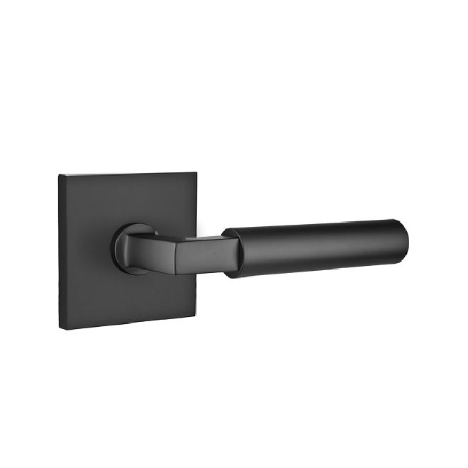 Emtek - Hercules Lever 2-3/8" Backset Privacy with Square Rose for 1-1/4" to 2" Door Secondary image