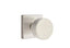Emtek 5210ROUUS15 Round Knob 2-3/8" Backset Privacy with Square Rose for 1-1/4" to 2" Door Satin Nickel Finish