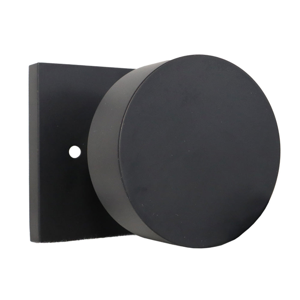 Emtek - Round Knob 2-3/8" Backset with Radius Latch Strike Privacy with Square Rose for 1-1/4" to 2" Door Secondary image