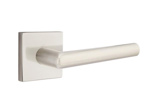 Emtek - Stuttgart Lever 2-3/8" Backset Privacy with Square Rose for 1-1/4" to 2" Door Secondary image