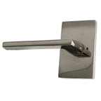 Emtek - Helios Lever 2-3/8" Backset Privacy with Modern Rectangular Rose for 1-1/4" to 2" Door - Polished Nickel Lifetime (Left Hand)