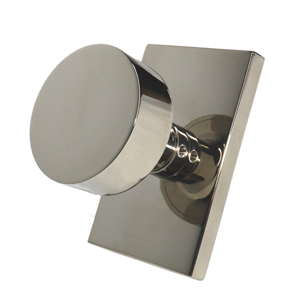 Emtek - Round Knob 2-3/8" Backset Privacy with Modern Rectangular Rose for 1-1/4" to 2" Door Secondary image