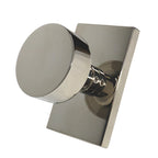 Emtek - Round Knob 2-3/8" Backset Privacy with Modern Rectangular Rose for 1-1/4" to 2" Door - Polished Nickel Lifetime
