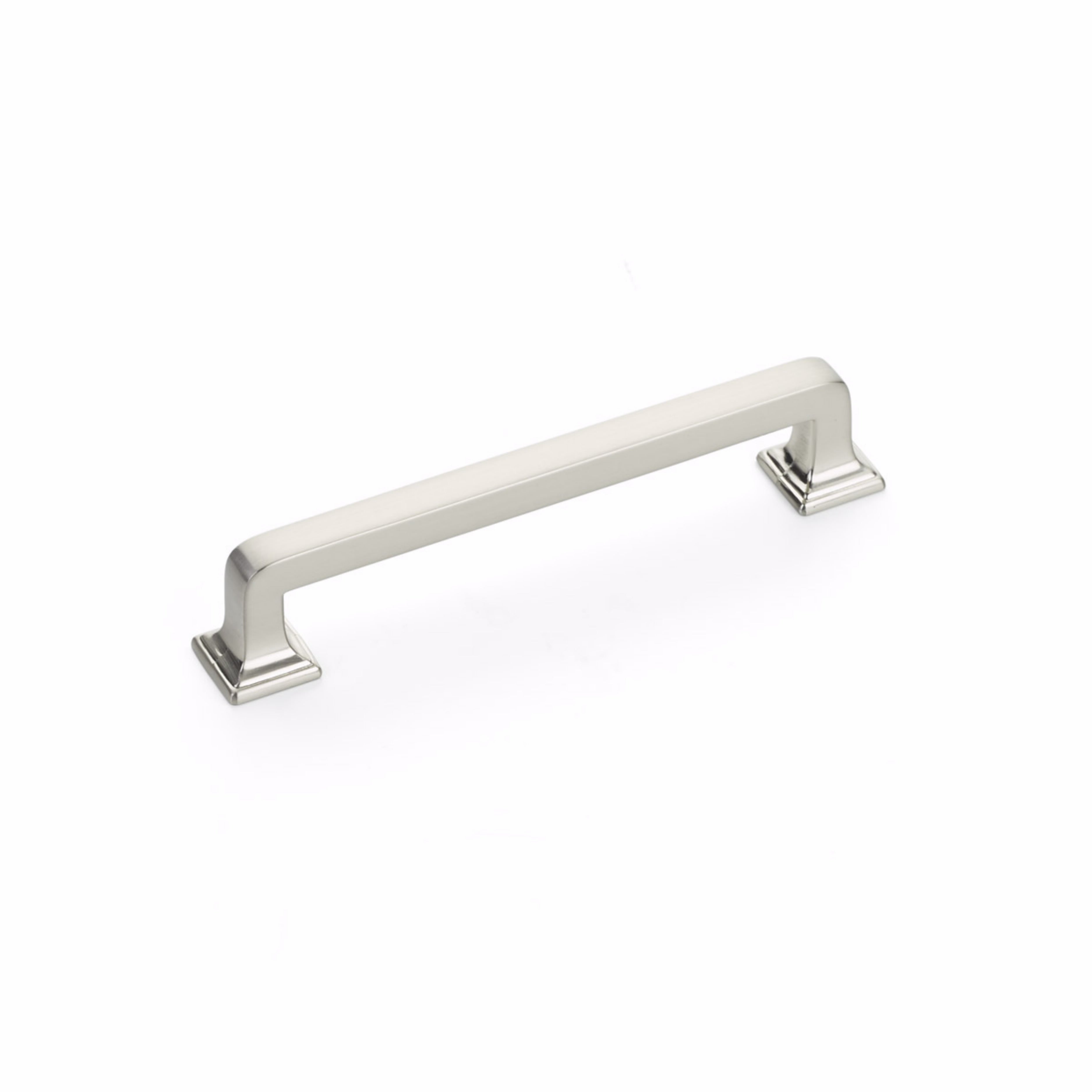 Schaub 523-BN 5" Center to Center Menlo Park Cabinet Pull Brushed Nickel Finish