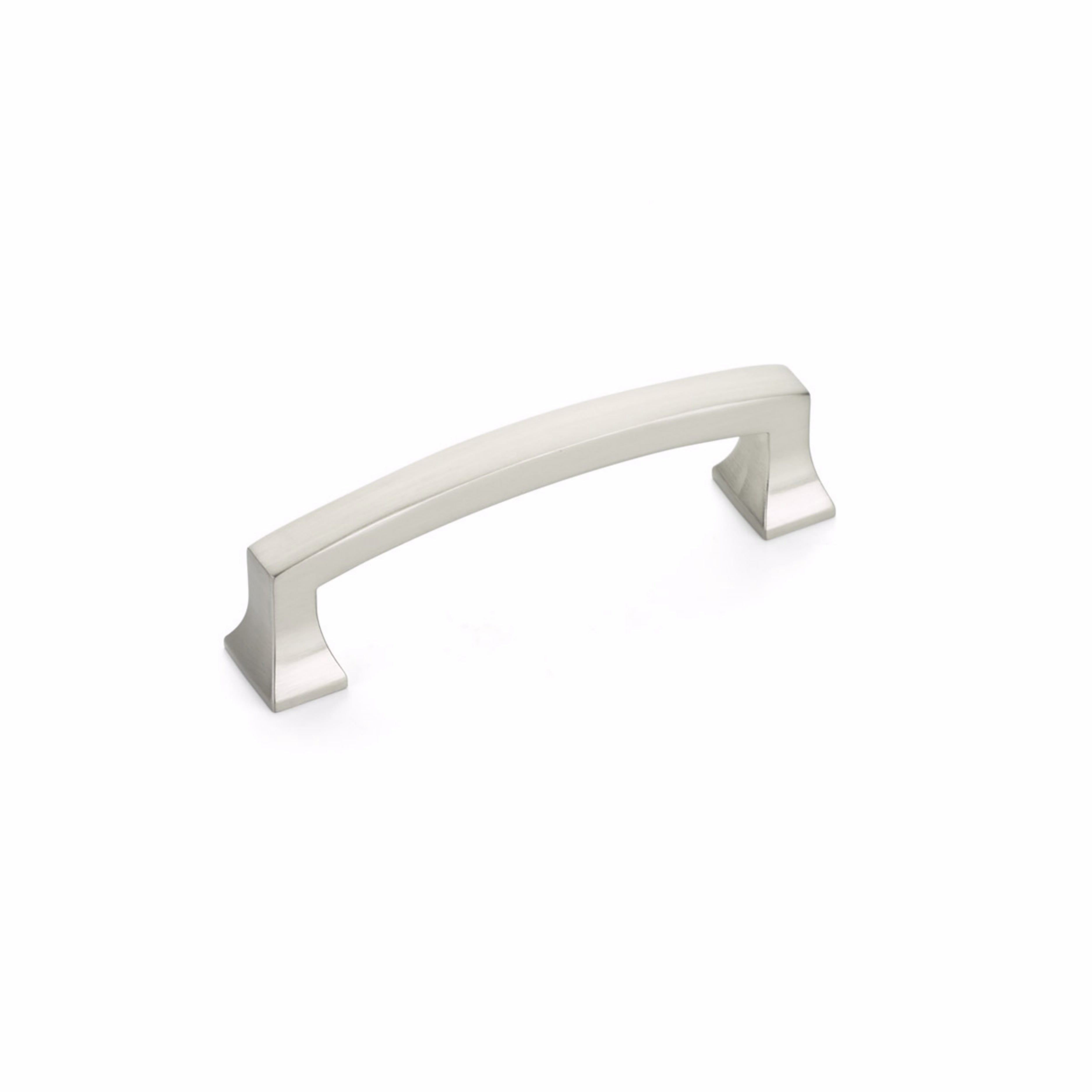 Schaub 526-BN 3-1/2" Center to Center Menlo Park Arched Cabinet Pull Brushed Nickel Finish