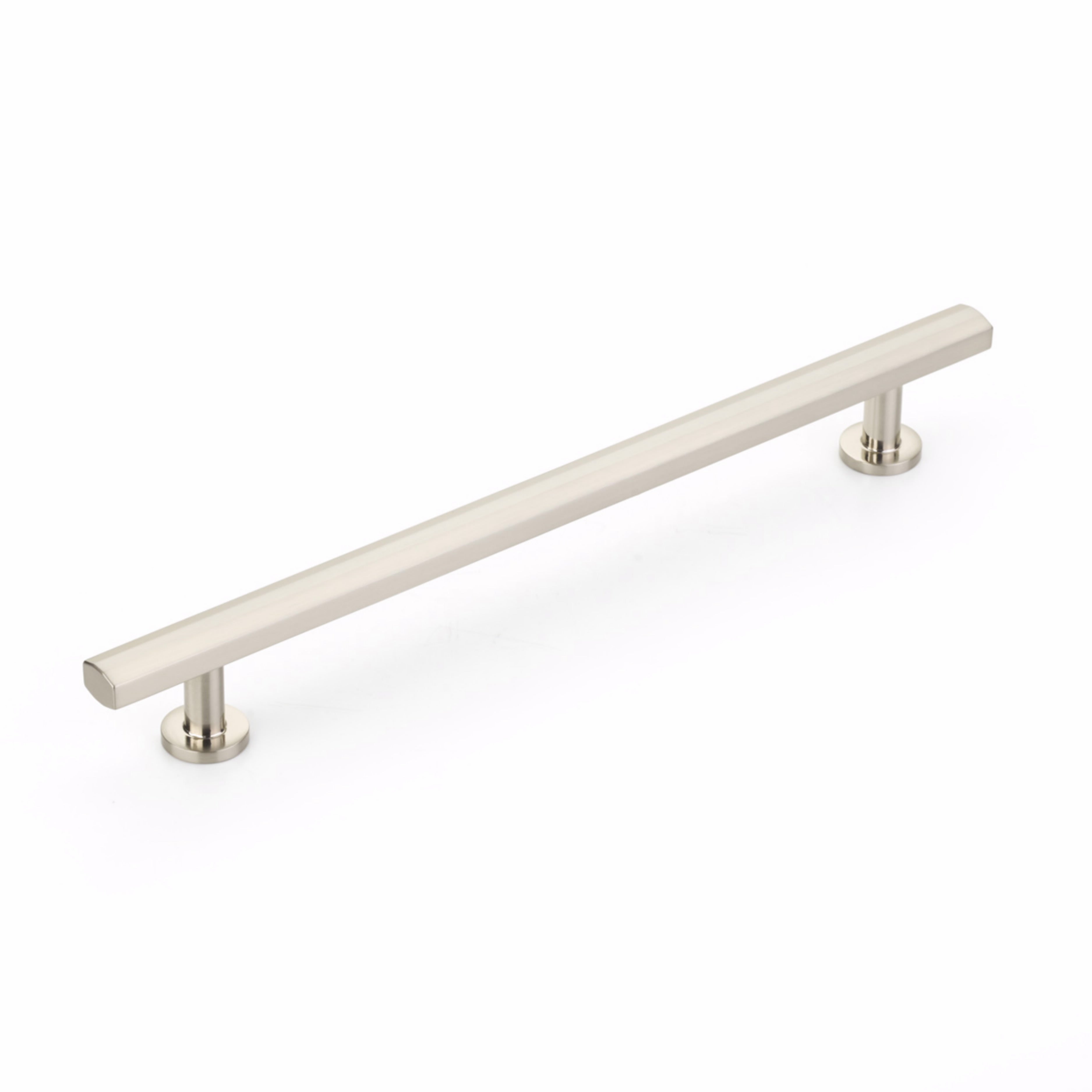 Schaub 555-BN 8" Center to Center Heathrow Cabinet Pull Brushed Nickel Finish Main image